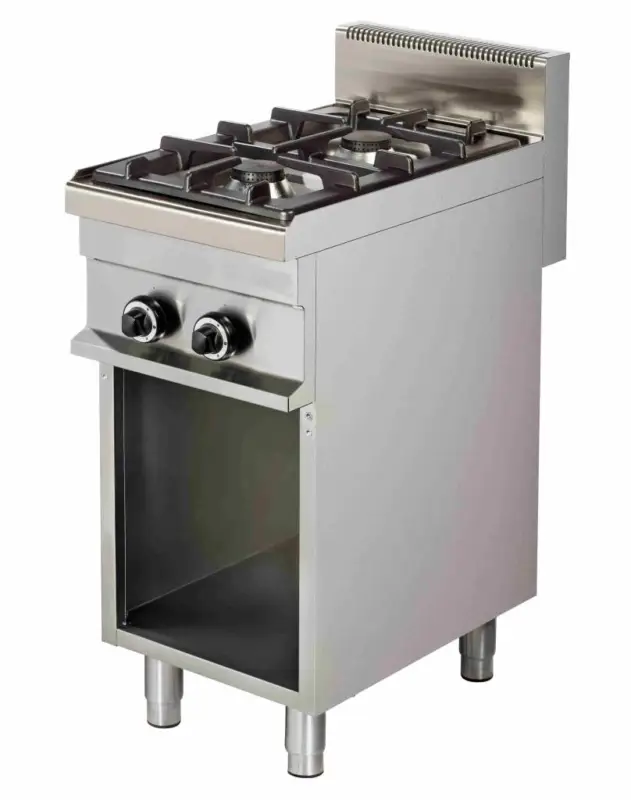 Gecertificeerd Combisteel Gasfornuis met Onderbouw | 2 Branders