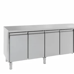 Tijdelijk Beschikbaar Combisteel Koelwerkbank 4 Deurs RVS | 223 x 60 x 86 cm