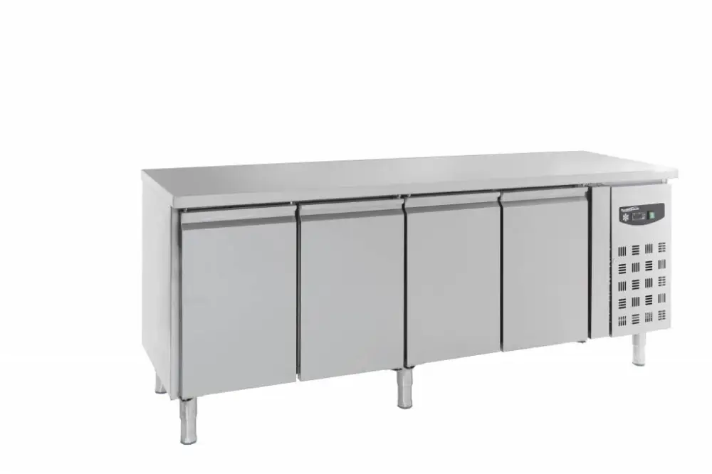 Tijdelijk Beschikbaar Combisteel Koelwerkbank 4 Deurs RVS | 223 x 60 x 86 cm