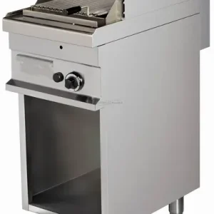 Combisteel Lavasteengrill Gas met open onderbouw 40x70x90 cm Flitsaanbieding