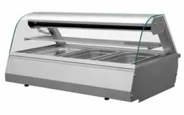 Premium Combisteel Opzetvitrine gekoeld 3/1 GN 132x77x61 cm (bxdxh)