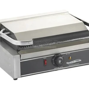 Express Levering Combisteel Panini Contact Grill - Geribd Grillplaten