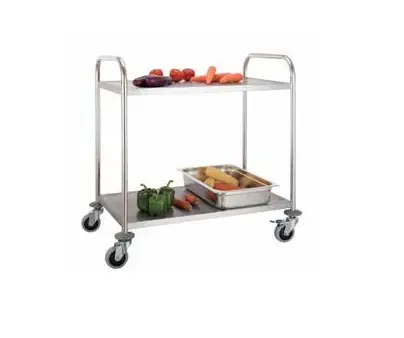 Actieprijs Combisteel Serveerwagen RVS met 2 Bladen 86x54x94(h)