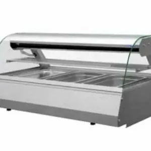 Direct Verzonden Combisteel Snackvitrine | 3 x 1/1 GN