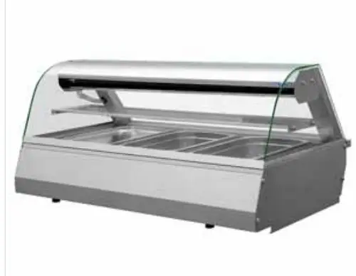 Direct Verzonden Combisteel Snackvitrine | 3 x 1/1 GN