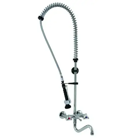 Combisteel Spoelkraan Wandmodel met Mengkraan Gecertificeerd