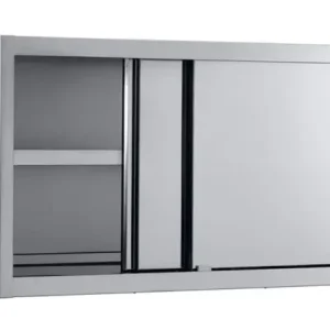 Combisteel Wandkast RVS met schuifdeuren 100x40x65 cm Seizoensaanbieding