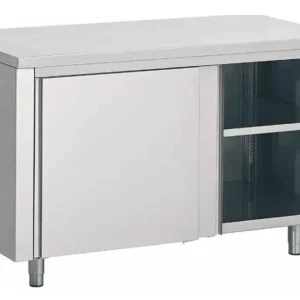 Uitverkoop Combisteel Werktafel met schuifdeuren | 180x70x(H)85cm