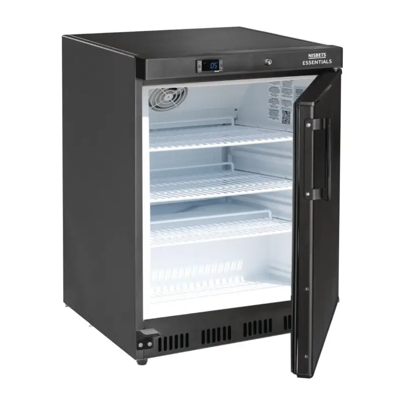 Weekendaanbieding HorecaTraders Compacte koeling | Staal | Zwart |100W | 85,5(h) x 60(b) x 59,5(d)cm