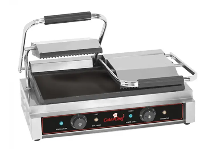 Op = Op CaterChefKeramische Contactgrill | 50° tot 300°C | (H)19x57x32cm