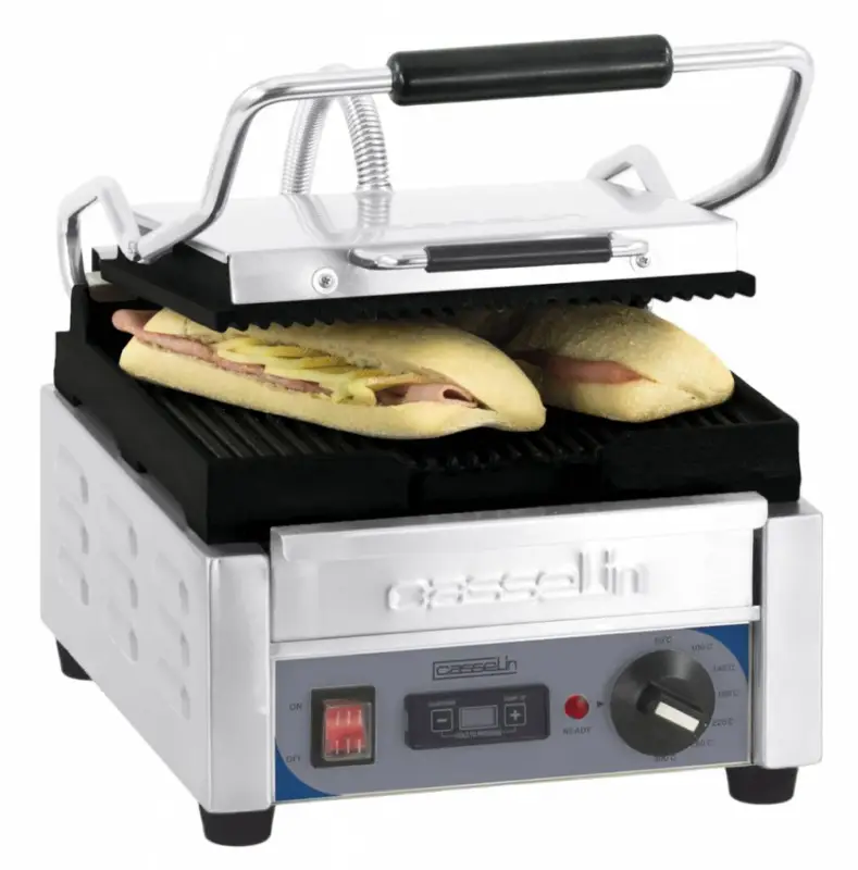 Casselin Contactgrill Enkel geribbeld | HEAVY DUTY Lage Prijs