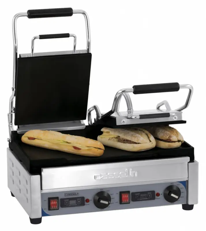 Casselin Contactgrill Gladde Plaat RVS | 45x24cm Rechtstreeks Van De Fabrikant