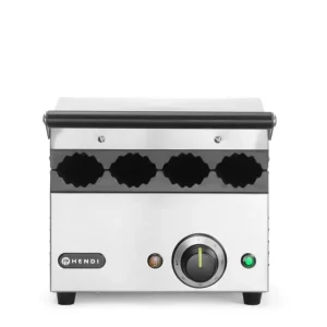 Alleen Vandaag Hendi Contactgrill | hotdogs en wraps | 385x285x(H)254 | 300 °C | RVS