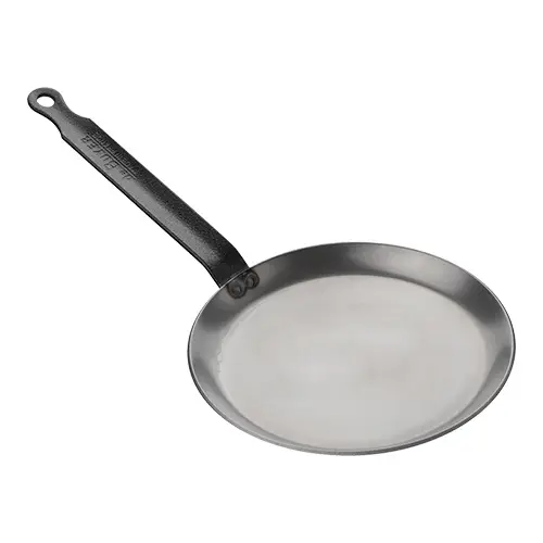 Voordeelprijs HorecaTraders Crêpepan | plaatstaal | Ø26cm | Gas, elekrisch, inductie, oven