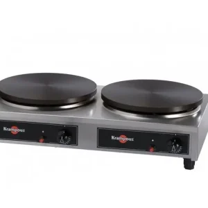 Exclusieve Aanbieding Krampouz Crepes Bakplaat | Rechthoekige buitenkant | 2x 6000W