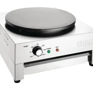 Buffalo crêpe apparaat | 230V | Ø 400mm | RVS Alleen Vandaag