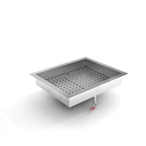 Combisteel Crushed Ice Bak | 2/1 GN Inbouw | RVS AISI 304 Alleen Vandaag