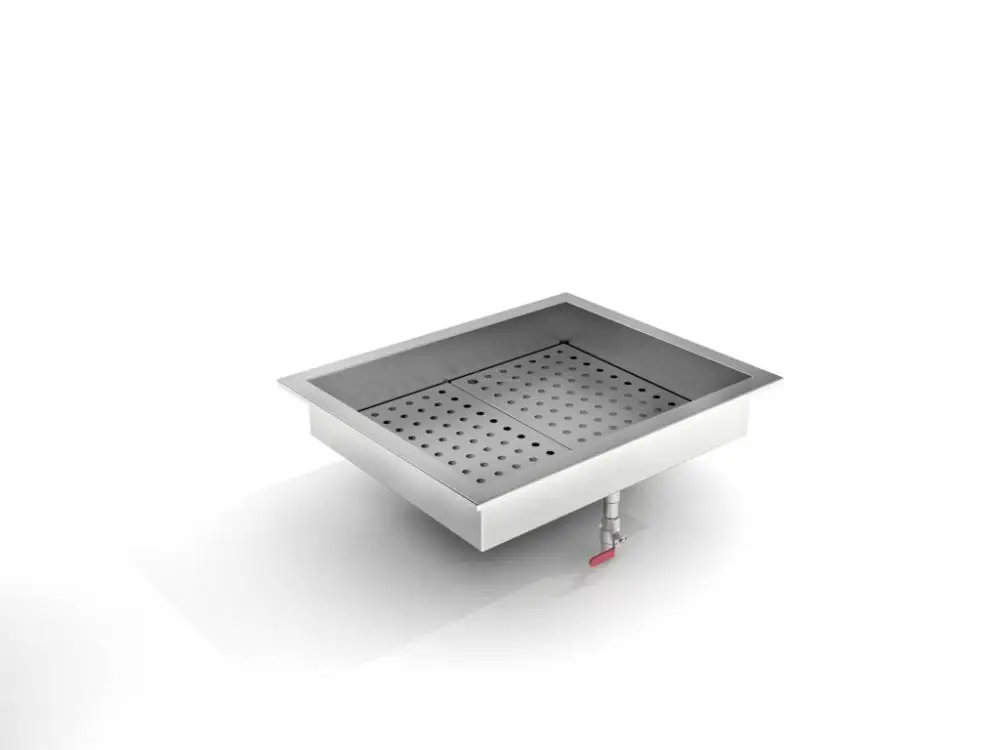 Combisteel Crushed Ice Bak | 2/1 GN Inbouw | RVS AISI 304 Alleen Vandaag