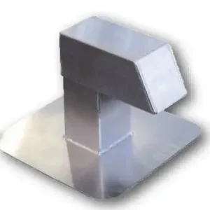 Tijdelijk Beschikbaar HorecaTraders Dakdoorvoer | Aluminium | 12x12 cm | 1 uitgang