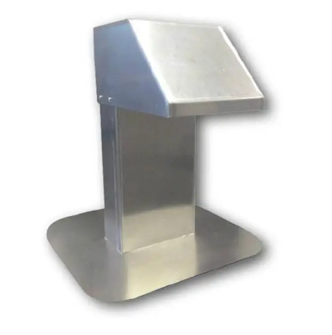 Beste Prijs HorecaTraders Dakdoorvoer | Aluminium | 12x25 cm | 1 uitgang