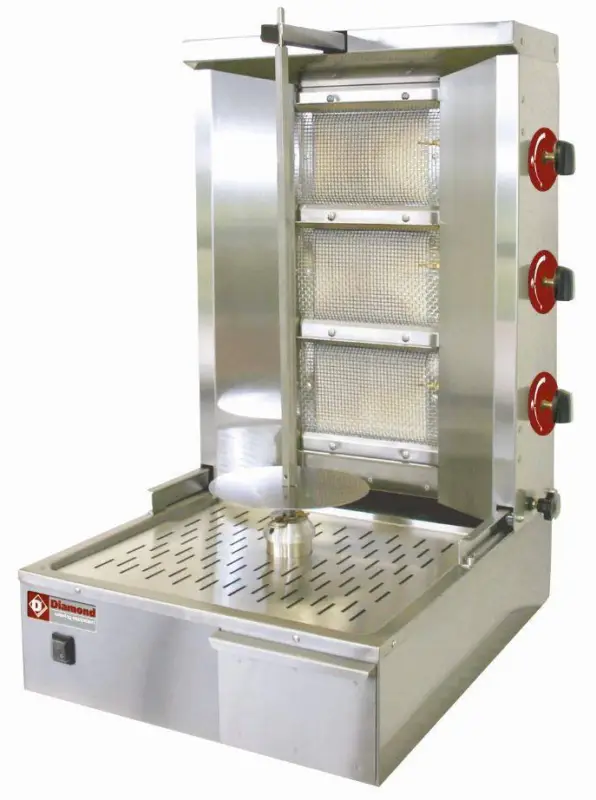 Beperkt Aanbod HorecaTraders Gas Kebab grill 35 kg