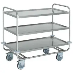 Bestseller HorecaTraders Serveerwagen met 3 Niveaus | 109x59xh95 cm
