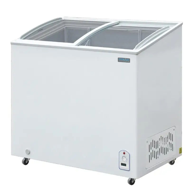 Polar Display vrieskist 200 L | Staal | -24°C tot -18°C | 92x95x55 cm Populair