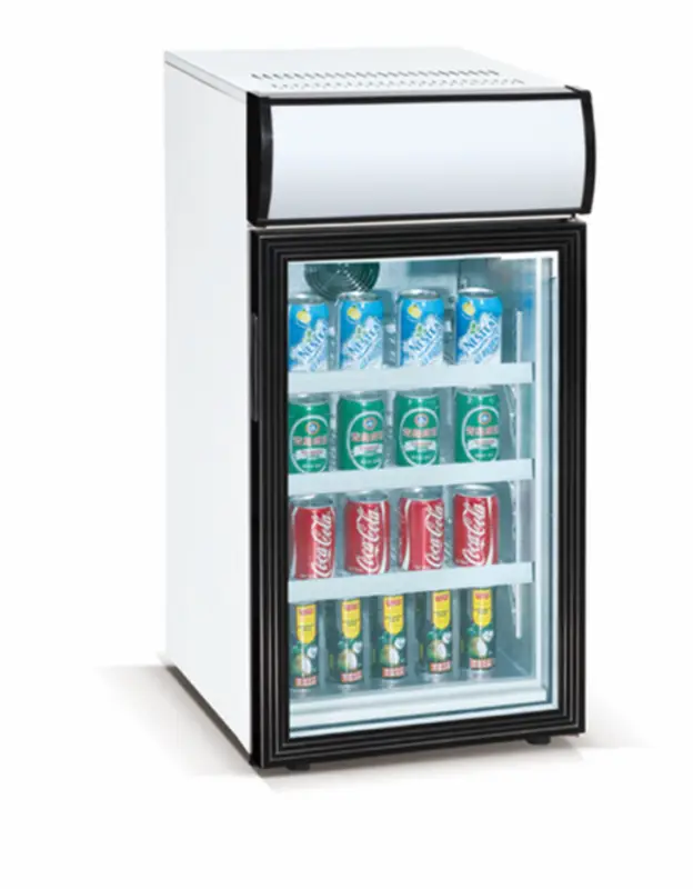 Exquisit Display koelkast | Zwart/ Wit | 50x46x(h)98 cm | 84 L Meest Verkocht