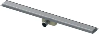Uitverkoop HorecaTraders Douchegoot RVS 304 | 600 x 62 x 65 mm | 0,5 l/sec. | horizontale uitlaat
