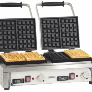 Casselin Dubbel RVS Wafelijzer | 3200Watt Beperkt Aanbod