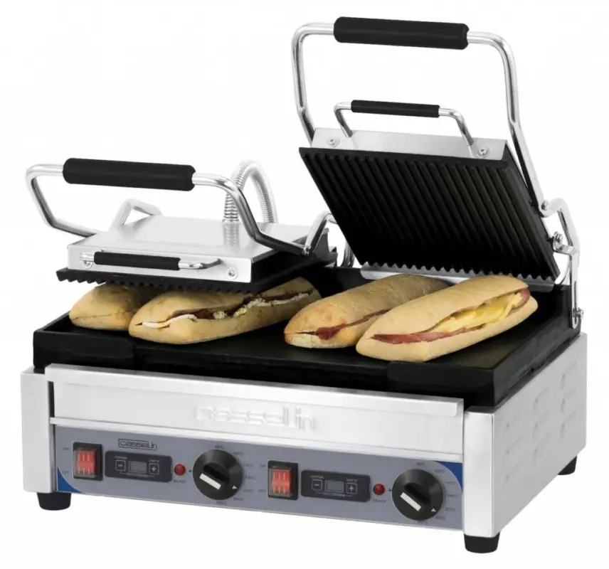 Populair Casselin Dubbele Elektrische Panini Grill | 45x24cm