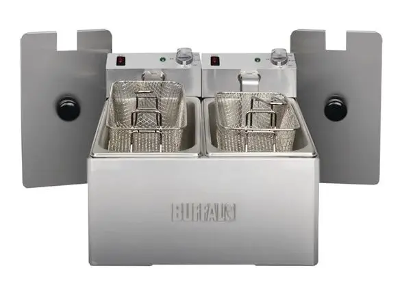 Buffalo dubbele friteuse 2x3L 2000W Voordeelprijs