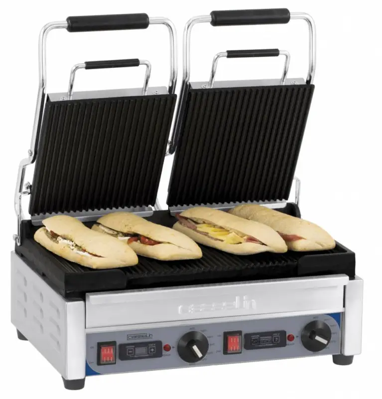 Favoriet Casselin Dubbele Panini Grill Gegroefde Plaat | 45x24cm