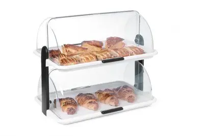 Hendi Dubbele Presentatievitrine Roltop | 47x31cm Must-Have