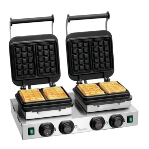 Shop Nu Bartscher Dubbele wafelijzer | RVS | Brusselse wafel