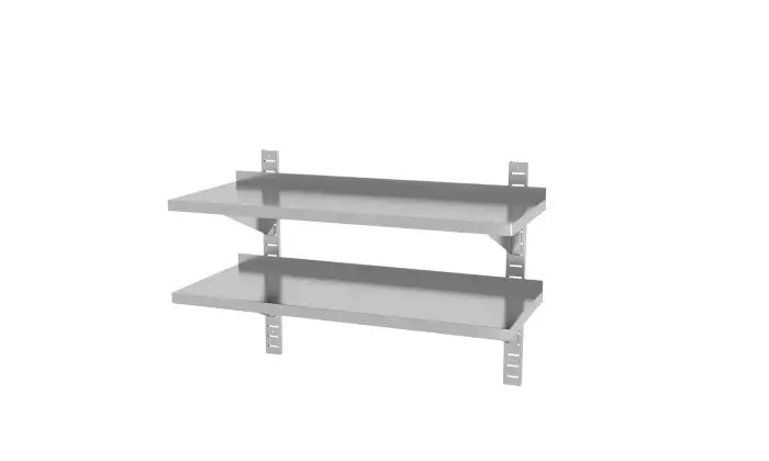 Lage Prijs Hendi Dubbele wandplank | RVS | Verstelbaar | 1000 x 400 x 600 mm