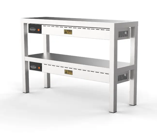 Combisteel Dubbele Warmhoudbrug | 6 Formaten | Halogeen verwarmd Voordeelprijs