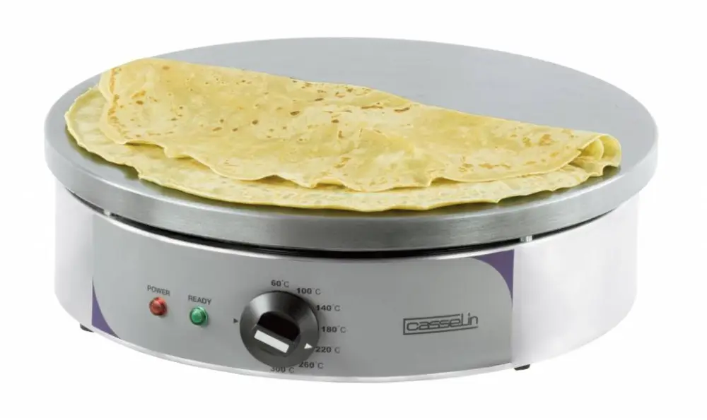Casselin Elektrische Crêpe apparaat | Ø400 mm | 230 volt | RVS frame | 2700 W Merkproduct