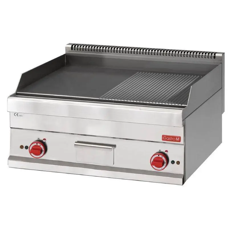 Gastro-M Elektrische bakplaat2 delen | 65x70cm Betaalbaar
