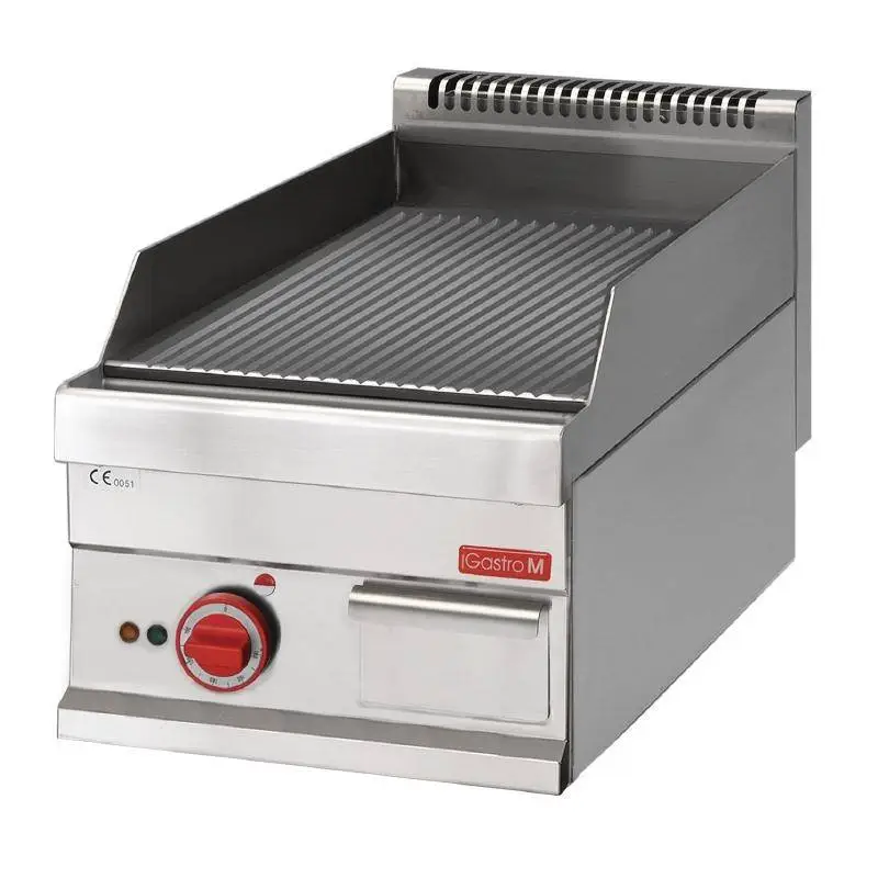Must-Have Gastro-M Elektrische Bakplaat | geribbeld | 40x65cm