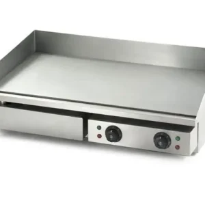 HorecaTraders Elektrische bakplaat | RVS | Glad | 51x73x23(h) cm Premium