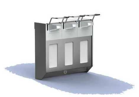 Must-Have HorecaTraders Triple RVS zeepdispenser | 3 x 500 ml