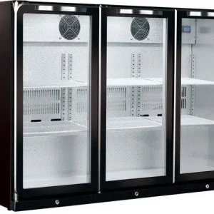 Laatste Versie Husky Backbar Koeler | 296L | 3 deurs | C3ZZHBLACK-Subzero