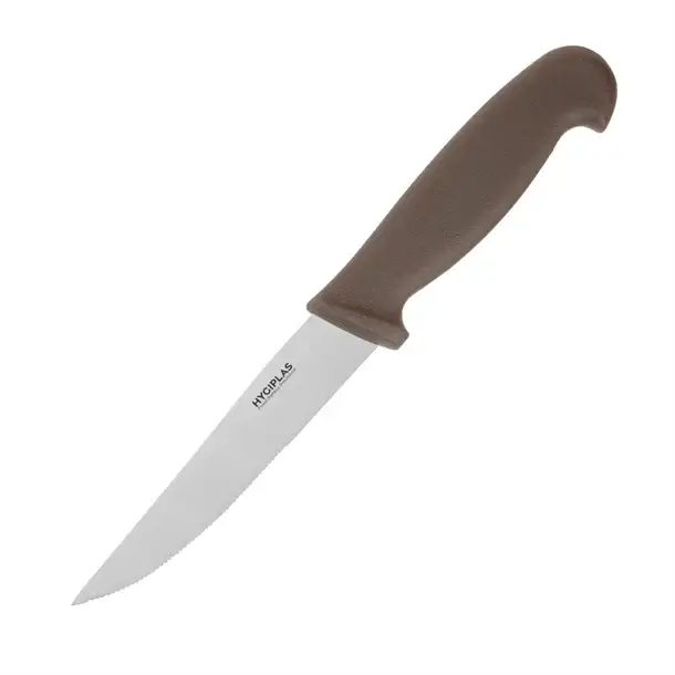Hygiplas groentemes gekarteld | Bruin | 10,5cm Aanbieding
