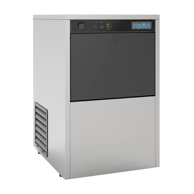 HorecaTraders Ijsmachine tafelmodel | RVS | Met UVC | 20kg | 38x47x59cm Betrouwbaar