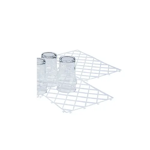 Superprijs HorecaTradersIn elkaar grijpende glasmat transparant | 10 stuks | 30 * 20 cm