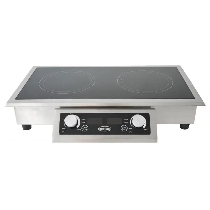 Combisteel Inbouw inductieplaat | 2-pits | RVS | 712 x 382 x 115 mm Favoriet