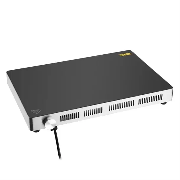 Bestel Nu Buffalo inductiekookplaat | RVS | 6,1(h)x46,2(b)x33,5(d)cm