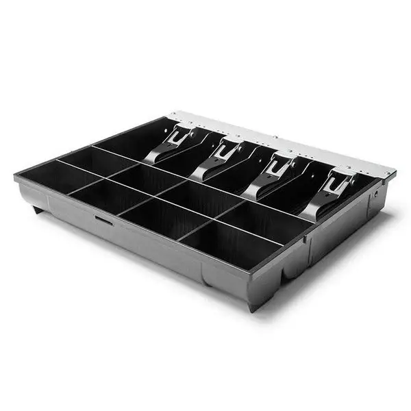HorecaTraders Inzetbak Kassaladen 410 Standaard(+) 8 Muntvakken + 4 Biljetvakken 350x320x60mm Dagaanbieding