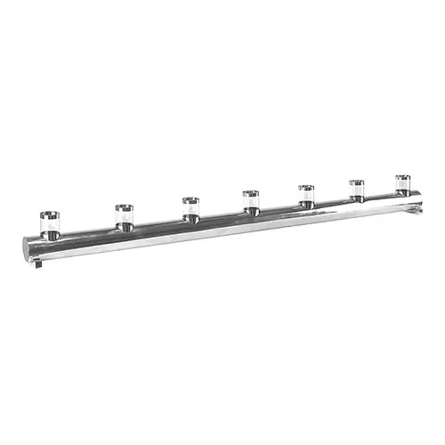 Beperkt Aanbod HorecaTraders Kandelaar | 120cm | RVS | 0.5KG | 7 Kaarsen